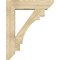Ekena Millwork Merced Slat Rough Sawn Bracket w/ Offset Brace, Douglas Fir, 8"W x 32"D x 40"H BKT0806X32X40MRC06RDF - alternate 3